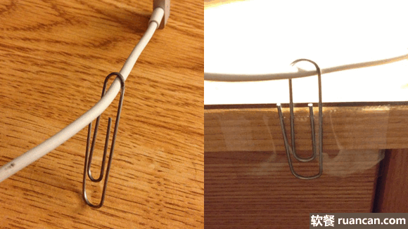 曲别针固定数据线