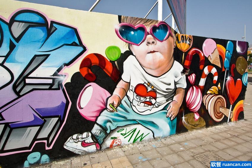 20处来自世界各地的多彩涂鸦作品（组图）