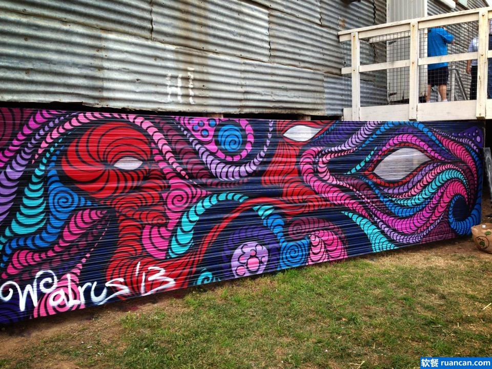 20处来自世界各地的多彩涂鸦作品（组图）