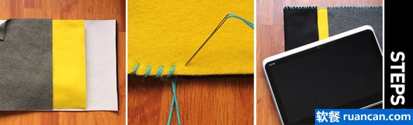 自制平板电脑/笔记本保护套制作过程