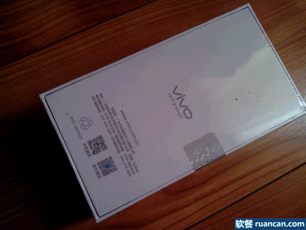 vivo X3S包装盒背面