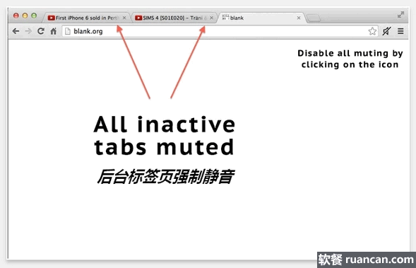 Mute Inactive Tabs：受够了突如其来的广告噪音？对后台标签页强制静音
