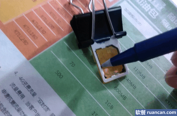 画出sim卡的轮廓