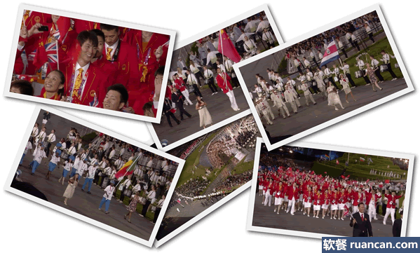 中国队出场画面