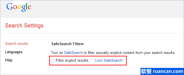 SafeSearch Filters