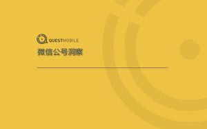 QuestMobile公号报告：都市轻熟女关注这些号