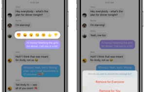 FB在Messenger测试“消息撤回”功能：10分钟可撤回