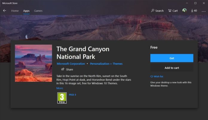 Win10 微软发布大峡谷国家公园壁纸包 软餐