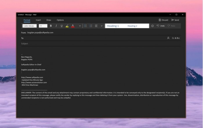 Windows 10 Mail正式支持Dark主题