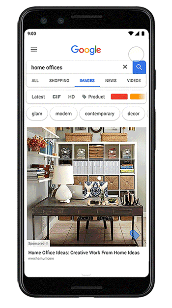 谷歌在图片搜索结果中测试购物标签