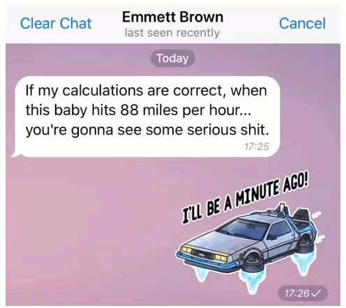 Telegram新功能：删除双方设备上的聊天记录