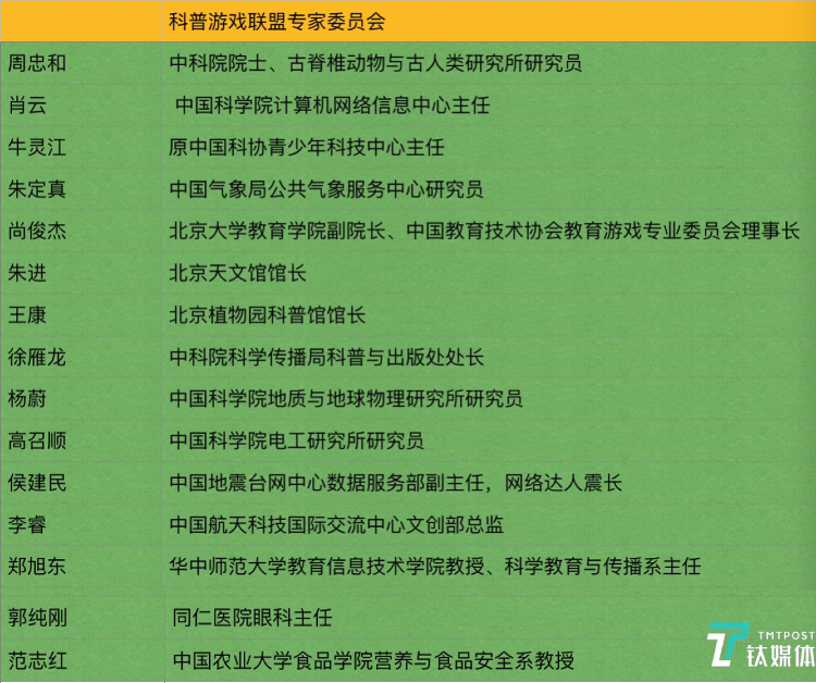 “追梦计划”后,腾讯成立科普游戏联盟丨钛快讯