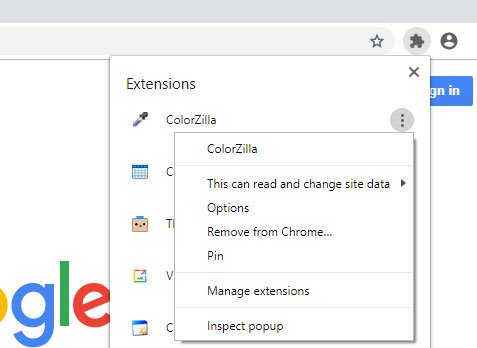 Chrome浏览器正测试新的扩展菜单