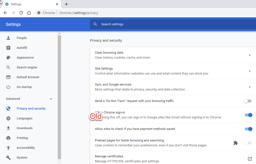 Chrome 重构了“隐私和安全设置”页面