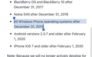 脸书宣布WhatsApp WP版停止支持