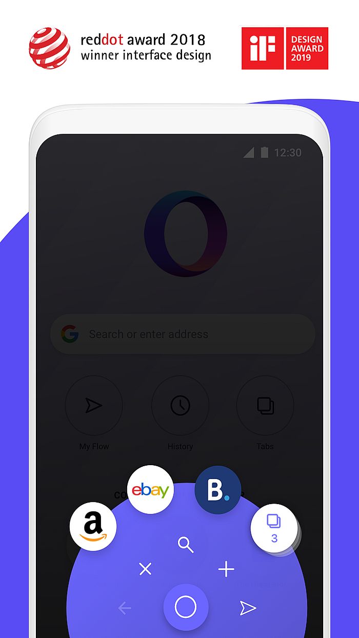 Opera Touch浏览器更新：支持安卓Q暗黑模式