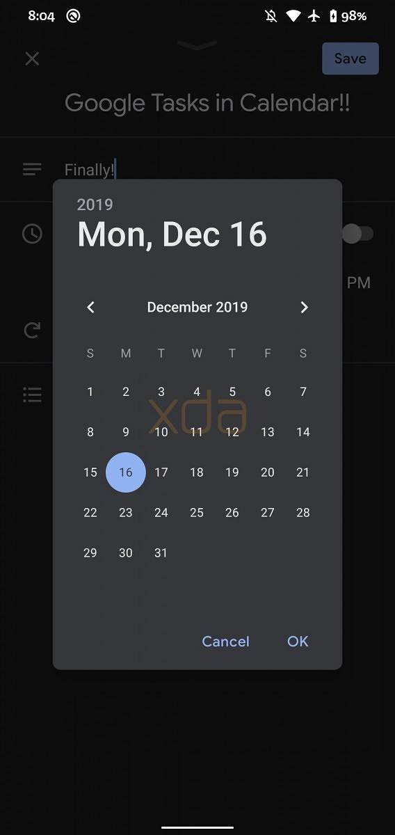 谷歌日历将整合Google Tasks