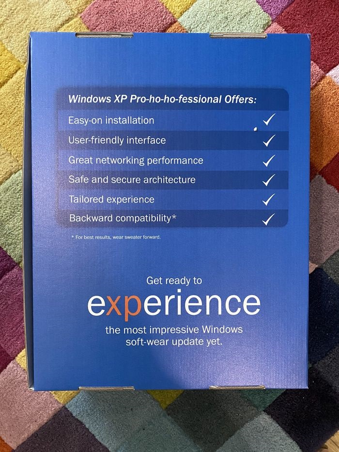 微软推出Windows XP主题毛衣