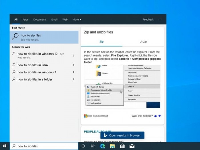 微软Windows Search整合必应搜索