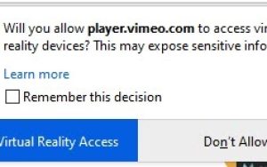 Firefox 73可禁用来自网站的VR设备访问通知