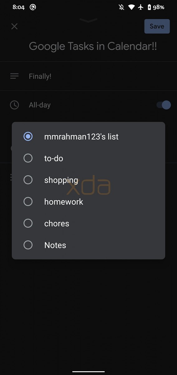 谷歌日历将整合Google Tasks
