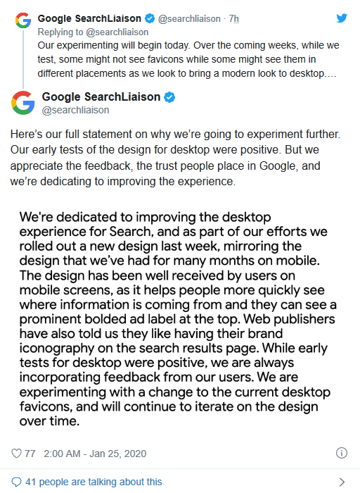 谷歌调整搜索结果引抱怨：正调整