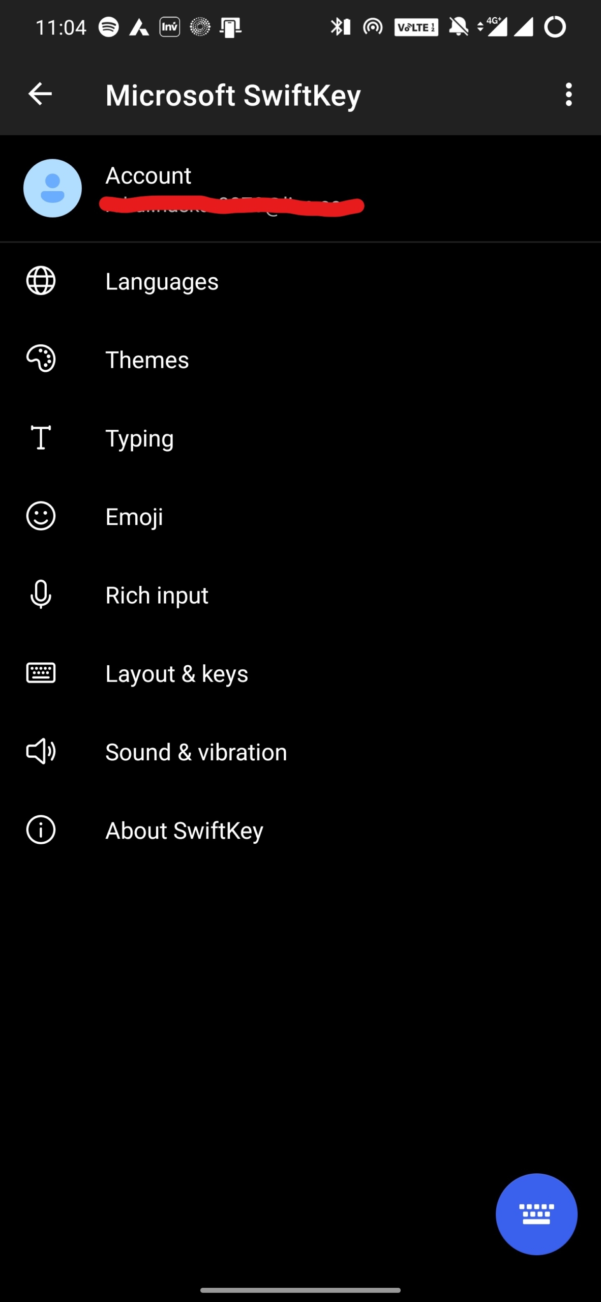 Android SwiftKey键盘已更新，具有重新设计的设置和黑暗模式1
