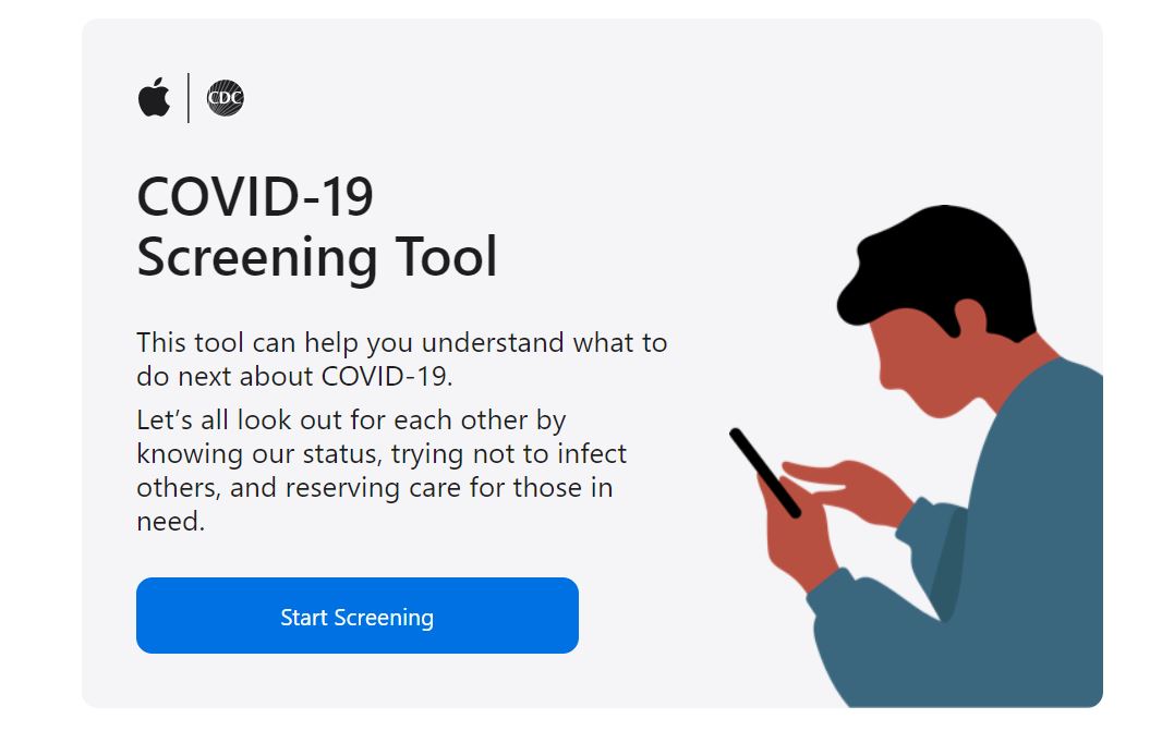 苹果公司发布了自己的免费COVID-19筛选工具应用程序和网站1