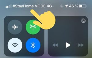 国外运营商修改移动网络名称，提醒公众待在家中