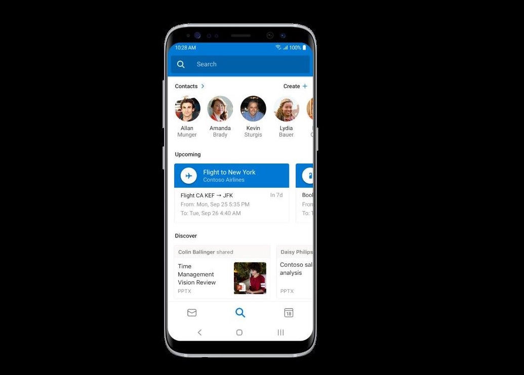 Outlook for Android即将获得新的Discover功能1
