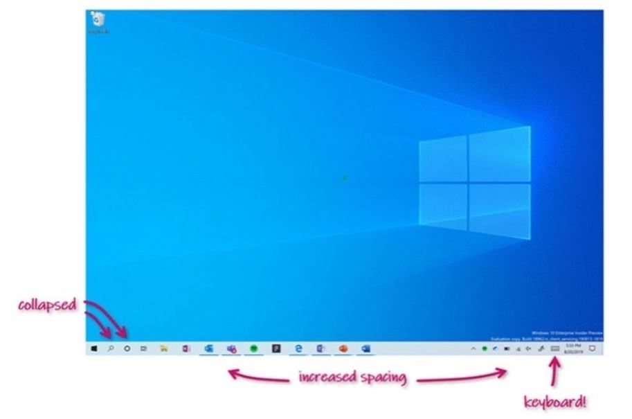 微软发布Windows 10 Insider Build 19592并为2合1 PC提供新的平板电脑体验1