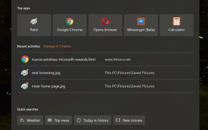 微软将Bing Rewards奖励引入Windows Search
