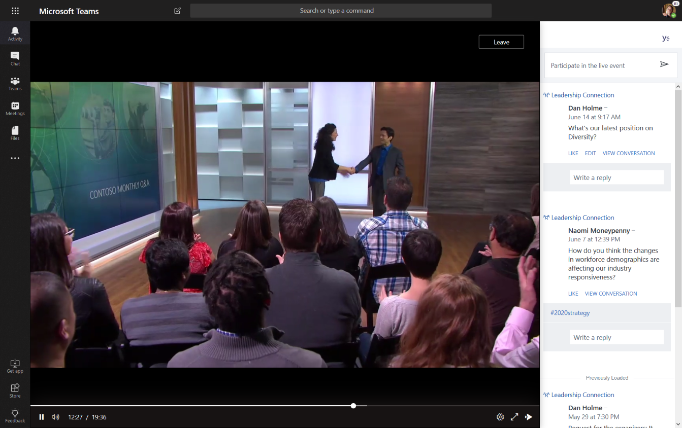 Microsoft Live Events：支持万人互动的点播/直播解决方案
