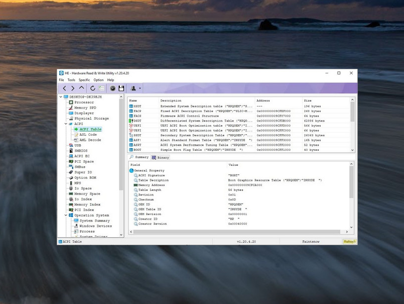 HE Hardware Read & Write Utility：高级系统诊断工具 软餐