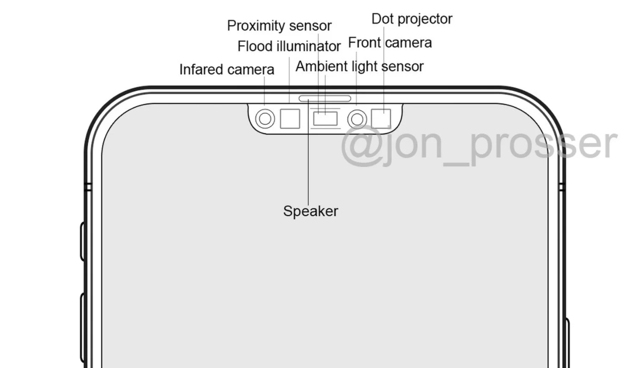 疑似iPhone 12设计图曝光：更小刘海，更细边框