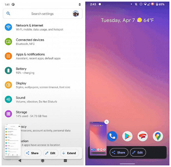Android 11滚屏截图功能UI曝光