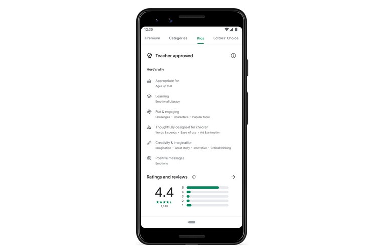 谷歌Play商店新增“ 儿童”（Kids）标签