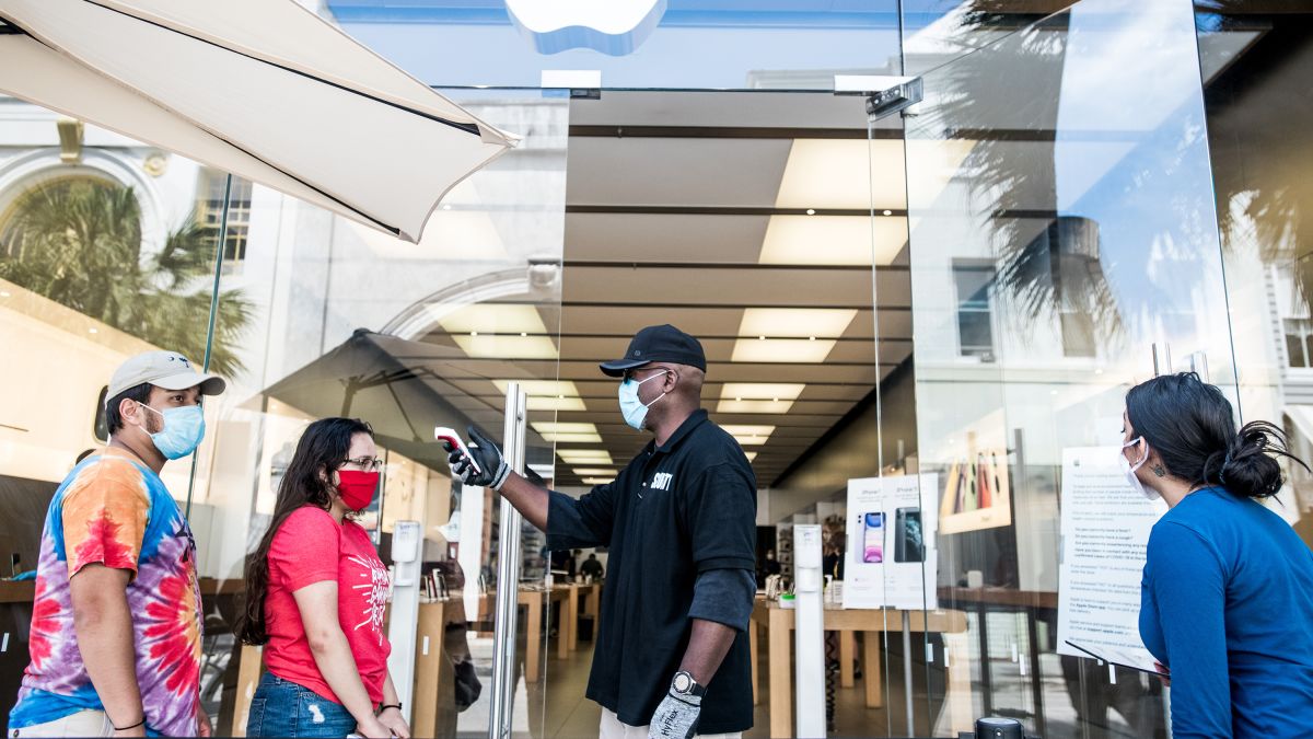 苹果全球约100家零售店恢复营业