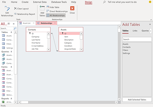 在右侧的添加表框。