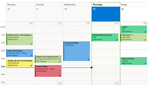 工作周的图像在日历中。