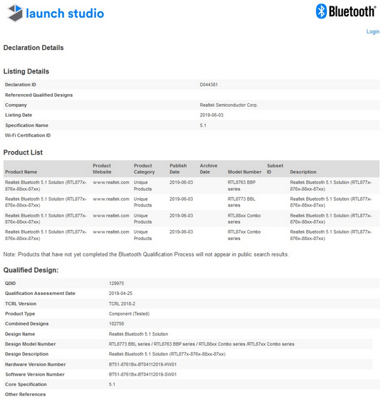 一加智能电视新品曝光：通过蓝牙SIG认证
