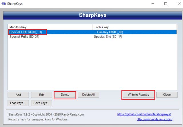 [Win] SharpKeys：键盘按键映射修改工具