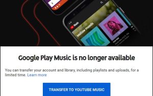 Google Play Music 终被谷歌关闭，服务已不可用