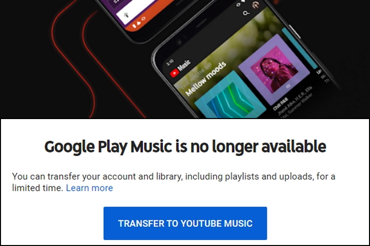 Google Play Music 终被谷歌关闭，服务已不可用