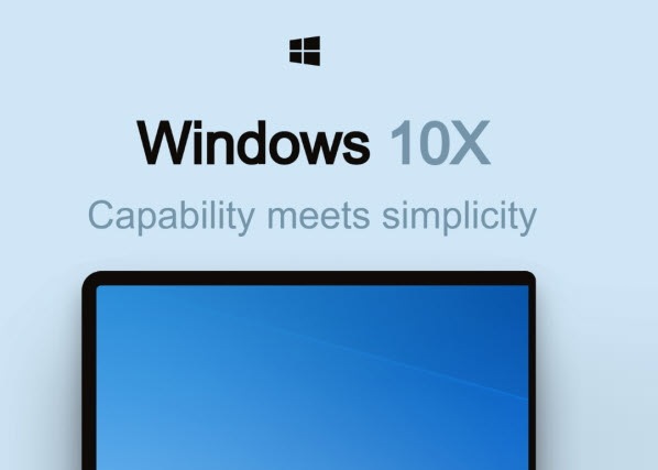 Windows 10X标语