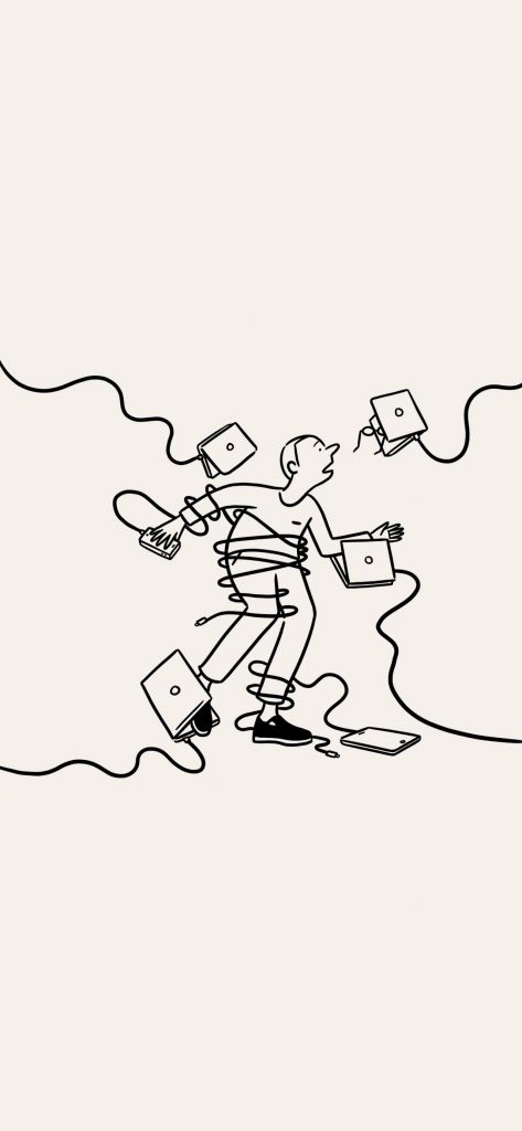 高分手机壁纸精选：线条手绘（9张）