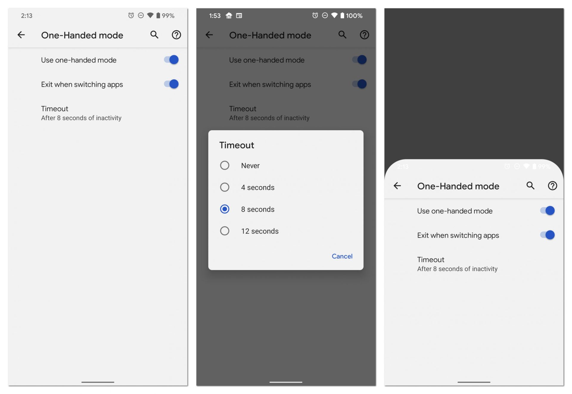 [视频] Android 12的全新「单手模式」来了