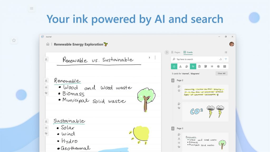 微软手绘应用Journal更新：支持打印和墨水颜色自定义