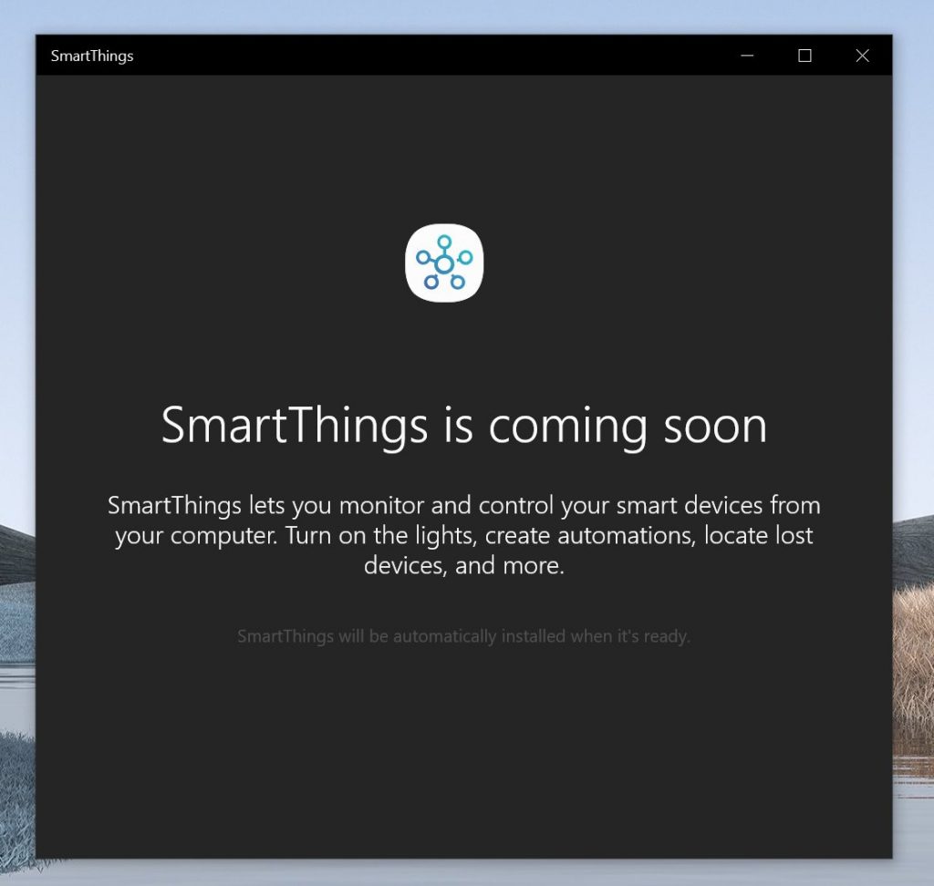 三星将向微软商店发布SmartThings应用