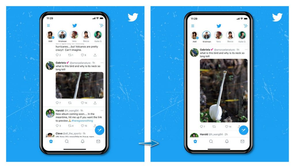 推特改进图片预览功能，不再裁剪图片
